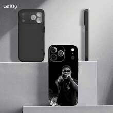 M-Myke TowerS Singer Phone Case Compatible With  17 16 15 14 13 12 11 Pro Max Plus Mini Black Frosted Soft Shell Funda, Cover Compatible With  17 Pro Case,  17 Pro Max Case,  17 Case,  16 Pro Case - z2 - 查看 6