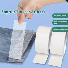 10m/Roll Pants Hem Shortening Tape, No-Sew Hem Tape For Pants, Sleeves, Curtains, Double-Sided Self-Adhesive Hem Tape