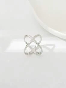 1pc/3pcs/9pcs Fashionable New Silk Scarf Clips, Minimalist Women Scarf Rings, Shiny X-Shaped Scarf Buckles, Dual-Use Silk Scarf Clips - Multicolor - View 4