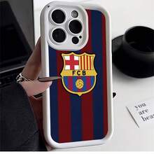 Protective Case FCB Barcelona Flexible Drop Resistant Case With Camera Protection Case For Apple  13 14 15 11 12 16 17 Pro Max 17 Air 14 15 16 Plus Xr Galaxy A03 A04E A05S A10S A11 A12 A13 4G A14 A15 A20 A23 A32 A34 A35 A50S A30S A51 4G A52S 5G A54 A55 A71 4G A72 S20 S21 S23 FE S22 S23 Ultra S24 Plus M34 A07 A17 S25 EDGE Redmi A2 A1 A3 8 9A 10C 12 5G 12C 11A 13 13C 14C POCO C55 C65 X3 X4 X6 X7 PRO 5G M3 F3 F5 F6 F6 F7 PRO F7 Ultra Note 8 8 Pro 9 9s 9 Pro 10s 11s 4G 11 Pro 12 5G 12S 4G 12 Pro 5G 13 4G 13 Pro 4G 14 Pro 5g 14 5G 14 Pro 4g 5g K80PRO A5 11 12 Lite 14 15T Pro 15T 15 4G 15 Pro Plus MOTO E13 G04 4G G24 4G E14 G14 G22 G30 G10 G20 G34 G53 G54 G84 Edge 60 PRO 5G Infinix 50s VIVO 5G REALME C71 UV Custom Printing Minimalist Anti-Scratch Case Perfect Fit P13176 - 黑色 - 查看 2