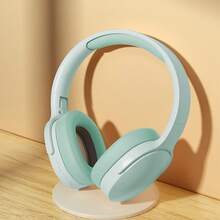 Over-Ear Wireless Bluetooth Headphones With ANC & HiFi Sound, 20-Hour Playtime Foldable Travel Headphones With Zero Pressure Memory Cotton Ear Cups & Bluetooth 5.1 | Studio-Grade, All-Day Wear, Travel Essential - 綠色 - 查看 4