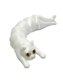 2026新款3D打印可动长猫科动物模型 - 飞鼠、穿山甲、铰链关节可动小狐狸、3D打印逼真眼睛小乌龟模型、猫形,多种动物造型可选,无需电源 - 可爱的家居/办公室/派对装饰 - 生日/圣诞节/万圣节礼物 - 彩色 - 查看 7