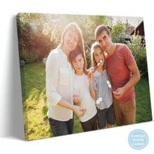 1pc Customizable Family Photo Canvas Wall Decor, Personalized Family Canvas Painting, Printed Market Custom Canvas Art, Multipurpose, Reusable, Decorative, Fashionable, Cute, Modern, Colorful, Customizable, Personalized, Unique