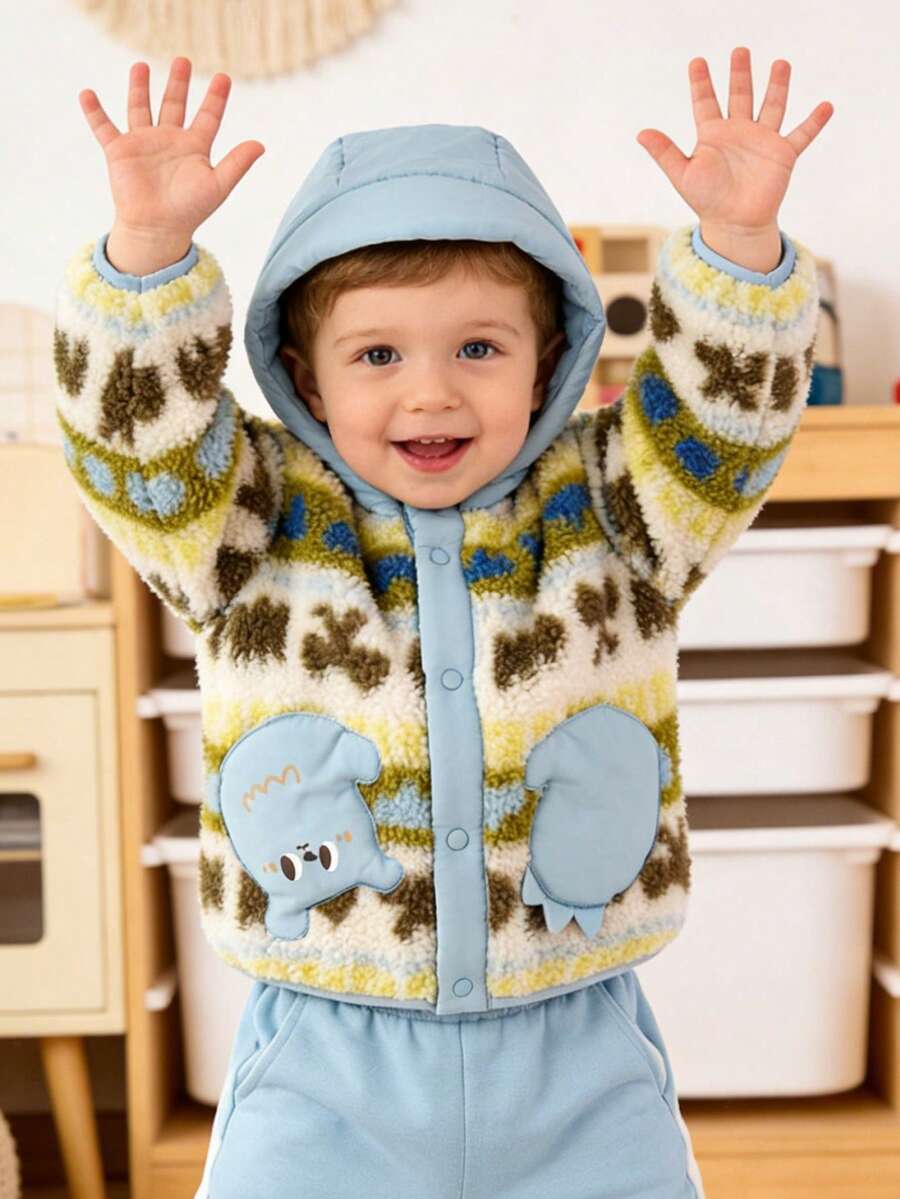 Balabala BalaOne Kids Anti-Static Fleece Jacket, Boys & Girls, Warm & Comfortable Outerwear For Autumn/Winter 2025 - Gray Blue - View 1