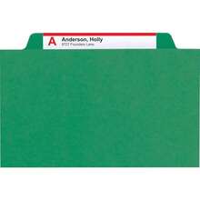 SUIOO Smead Classification Folders Letter 4-Section Blue 10 De plástico Azul - Carpeta (De plástico Azul Letter 298 mm 241 mm) - Verde - Ver 6