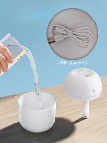 1pc Mini Colorful Aroma Diffuser Humidifier, Suitable For Desk, Multi-Color LED Night Light, USB Powered, For Car/Office/Bedroom, Ultra Quiet, Essential Oil Diffuser, Valentine's Day/Christmas Gift | 1pc Aroma Essential Oil - New - View 10