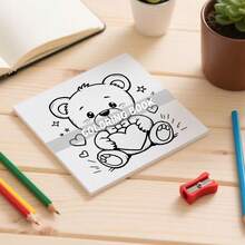 GDTME 情人节成人涂色书,可爱甜蜜,是度过美好情人节的完美礼物,24页厚纸,与爱人一起享受涂色的乐趣,送给女性的礼物,情人节送给伴侣的礼物,文具,美术用品 - 彩色 - 查看 8