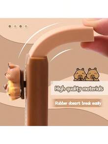 1个/2个/4个装河马造型橡皮擦，柔软舒适，是理想的校园用品、居家必备、文具清洁和整理用品，适合学生和办公室使用。新款河马压感橡皮擦专为小学生设计，不留残渣，不留痕迹。4B卡通河马橡皮擦，适用于办公和教育用途。绝佳的返校礼物。