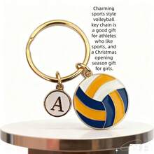 Personalized Volleyball Keychain - The Perfect Christmas And Thanksgiving Gift For Volleyball Players - Volleyball Alphabet Suit - View 3