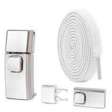 1 par de cordones elásticos sin atar, unisex, con hebilla plana deslizante y mecanismo de bloqueo por presión, para zapatos, selecciones de primavera y verano, regalos para damas de honor, decoración de habitaciones, decoración de dormitorios, playa, viajes, para hombres, para mujeres, vacaciones, Día de la Mujer, artículos esenciales de viaje, recuerdos de boda, Y2K, dormitorio, accesorios para automóviles de mujer, decoración de cocina - Multicolor - Ver 10