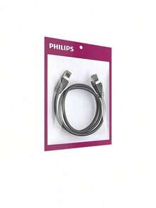 PHILIPS Cáp Ethernet SWA1970/93 Cat 8, cáp Ethernet 10 Gigabit bằng đồng nguyên chất chống nhiễu kép, truyền dữ liệu ổn định, phù hợp cho trung tâm dữ liệu và mạng gia đình hiệu suất cao, màu đen. - màu đen - Xem 5