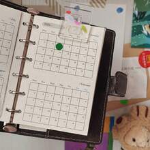 2本2026年月度计划本替换内芯，A7/M5尺寸，特殊纸张，双面印刷，活页插页，用于签到