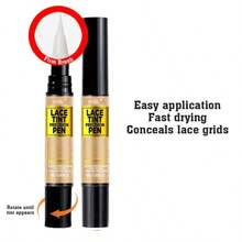Tinted Lace Precison Parting Pen Light Warm Brown 0.105oz -Wig Lace Tint With Brush Applicatior, Easy To Use, Long Lasting Formula, Blends Natural, Seamless Finish - 5ML - 查看 8