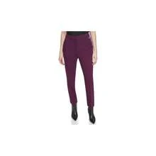 Pantaln Delantero Entallado Pantalones para Mujer - Berenjena + 6 - Ver 2