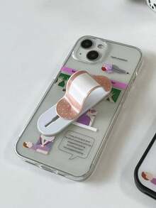 Funny & Cute Bandage Design, Sticky Pull-Out Stand, Practical Smartphone Accessory, Suitable For All Devices, Phone Stand Compatible With IPhone, Android Phones, Birthday Gift, Gift For Family And Friends, Pull-Out Phone Stand - Multicolor - View 5