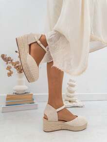 Women Platforms & Wedge Sandals - Beige - View 2