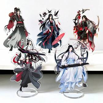 Soporte acrílico MDZS Mo Dao Zu Shi, Lan Wangji, Wei Wuxian, Jiangcheng, soporte de escritorio, figura acrílica de anime, regalo de anime, regalo para amigos