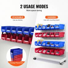 File Storage Boxes - 12 Stück Blau/Rot - View 3