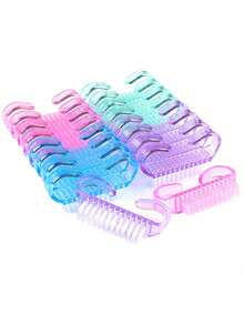 50pcs/Pack Small Nail Brushes, Cleaning Brushes For Removing Dust And Dirt On Nails, Multi-Functional Nail Care Brushes - Multicolor - View 2