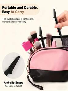 10 piezas Herramientas para dar forma a las cejas, Dispositivos de conformación de cejas de acero inoxidable de alta calidad, sin batería, portátiles y fáciles de usar, disponibles en varios colores, adecuados tanto para uso doméstico como de viaje. Juegos de conformación de cejas, recortadores de cejas, herramientas de conformación de ojos, productos de cuidado personal esenciales, compactos y portátiles, hechos de materiales antioxidantes. - Multicolor - Ver 7