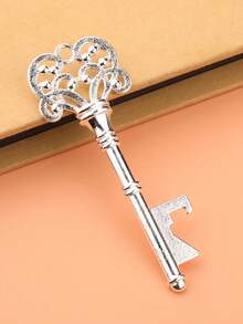 This Vintage Bottle Opener Is Shaped Like A Crown Key, Making It A Unique And Charming Addition To Your Bar Or Kitchen. Ideal As A Small Wedding Party Gift Or A Fun Kitchen Gadget. - 銀色 - 查看 7