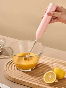 Espumador de leche eléctrico, espumador de leche manual para café, batidor de leche para uso doméstico, pequeño fabricante de crema de leche - Multicolor - Ver 4