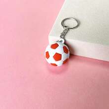 1/6 Peças Chaveiro de Futebol, Pequeno Presente Pendente da Copa do Mundo de Futebol, Adequado para Uso Diário, Presentes de Festa, Presentes para Amigos, Presentes Comemorativos da Copa do Mundo, Pendente de Mochila - Multicolorido - Visão 6