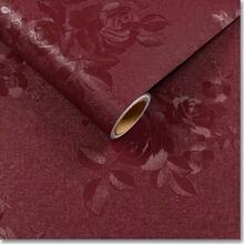 1 Roll Vintage Red Floral Wallpaper - Thick Self-Adhesive Red Rose Peel And Stick Wallpaper, Removable, Suitable For Shelves, Drawers And Decorative Surfaces, Decorative Wallpaper | Floral Pattern | Living Room, Bedroom, Bathroom, Kitchen, Home Decor, Furniture Renewal Sticker, Kitchen Sticker 17.7in X 39.3ft/118.1in/196.8in - Burgundy - View 13