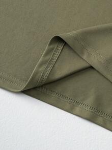 4 piezas Conjunto de pijama ligero para hombres, top de manga corta y pantalones largos - Multicolor - Ver 6