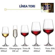 Bohemia Royal Crystal - Copas para Vino Blanco de 390 ml. / 13.73 fl OZ. Línea Tori (Set de 6 copas) (390 ml)(default) - Multicolor - Ver 9