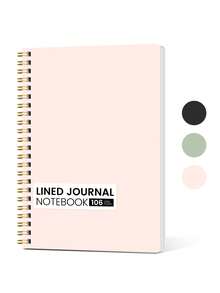 140页点阵螺旋笔记本，男女皆宜，可用于记日记、做笔记、写作、写日记，A5尺寸（6英寸 x 8英寸），可作为女性礼物、办公用品、桌面配件、护士礼物、教师节礼物、母亲节礼物。 - A5 - 查看 8