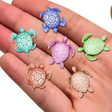 Stampo in silicone per resina a forma di tartaruga in miniatura, animale giocattolo carino per casa in miniatura, stampo per colata di resina epossidica, adatto per fai-da-te, giardino di fate in resina, decorazione paesaggistica in miniatura, applicabile anche per gioielli fai-da-te come portachiavi, bracciali, orecchini, pendenti, ecc. - Trasparente - Visualizzare 9
