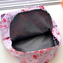 迪士尼史迪奇粉色背包 – 耐用多口袋背包，饰有史迪奇和天使图案 – 时尚卡通印花成人旅行背包 – 舒适肩带 – 正版迪士尼主题实用日常包 - 彩色 - 查看 8