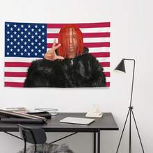 Nine Vicious American Flag Tapestry – "Underground Hip Hop" Rap Wall Art Z1LZ - 如圖所示. - 查看 12