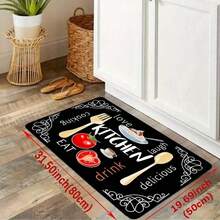 Multi-Size Non-Stick Kitchen Mats, Non-Slip Absorbent Memory Foam Mats, Soft Waterproof Cushioning Pads, Hallway, Living Room And Bedroom Carpets, Kitchen, Hallway, Bathroom, Sink, And Machine Washable Quick-Dry And Machine Washable - Multicolor - View 2