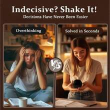 Fashionable Christmas Gift, Vintage 8-Ball Fortune Teller, Answers Drift With The Wind, Novelty Toy Interesting Gift Mysterious Black Ball, Ask A Question And Flip To Get The Answer, Birthday/Christmas/Easter/New Year Gift - Multicolor - View 5