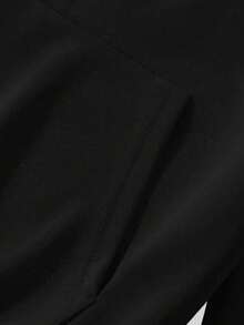 Deportes de ocio masculinos suéter de manga larga sudadera con capucha estampada con letras otoño e invierno transporte nacional masculino - Negro - Ver 5