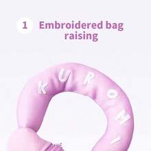 Miniso Bolsa de maquillaje cuadrada: Espacio de gran capacidad y multicapa, tela resistente a los arañazos, organizador de cuidado de la piel en el hogar y de retoques sobre la marcha (1 pieza)