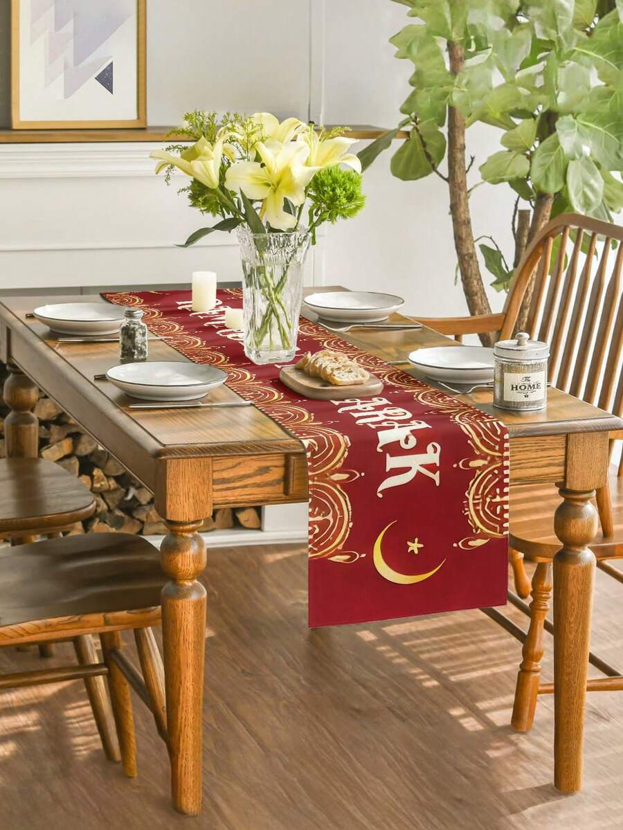 1 قطعة سفرة رمضان، ديكورات رمضان، ديكور طاولة رمضان، سفرة هلال، سفرة عيد مبارك، مناسبة لرمضان، ديكورات طاولة عيد الفطر، هلال، نجوم، مصابيح رمضان القديمة معلقة، أحجام متعددة، لوازم حفلات عيد الفطر والأعياد الإسلامية، بطانية طاولة عيد، ديكور منزلي رمضان، رمضان كريم، غطاء وسادة رمضان مبارك، ديكورات عيد رمضان، لوازم