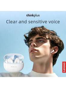 Lenovo Thinkplus LP5 PRO Wireless Bluetooth 5.4 TWS HiFi Sound Quality Gaming Earbuds LP5Pro Sports Earphones Ultra Long Standby With Microphone - White - View 7