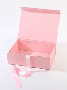 Gift Bag With Gift Box, Solid Color Gift Packaging Box, DIY Foldable Double-Door Gift Box Suitable For Birthday Party, Holiday Gifts, Saudi National Day, Family Gatherings, Weddings, Wedding Favors, Gift Packaging - Pink Suit - View 13