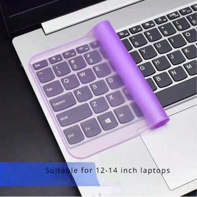 1 pieza Funda de teclado de silicona para portátil de 31 * 13,1 cm / 12,2 * 5,16 pulgadas, película protectora impermeable y a prueba de polvo, funda de polvo con diseño de dibujos animados universal, regalos para damas de honor, decoración de habitación y dormitorio, playa, viaje, para hombres y mujeres, vacaciones
