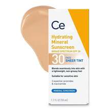 Protector solar con color Cera Ve con FPS 30 | Protector solar mineral hidratante con óxido de zinc y dióxido de titanio | Tinte translúcido para una luminosidad saludable | 50 ml - color - Ver 6