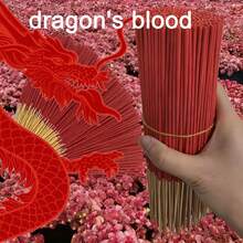 红色花香龙血香棒 - 持久草莓香调，带有木质香调，水果冥想瑜伽家居办公派对节日礼物，缓解疲劳，持久留香（不易散失，燃烧均匀） - 龍血 - 查看 7