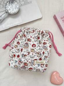 1个可爱卡通绗缝相机包 CCD收纳包 相机包 软材质 防摔防尘 小包 相机袋，适用于黑卡相机收纳，简约便携，防摔防刮，多用途户外使用，相机配件旅行必备邮轮必备宿舍必备生日礼物伴娘礼物妈妈礼物教师礼物情人节礼物 - 彩色 - 查看 10