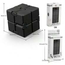 1pc Creative Magic Cube - Infinite Rotation Puzzle Cube - Stress Relief Toy - Birthday Gift - Christmas Gift - Perfect Gift - Novelty - Toy - Multicolor - View 3