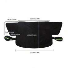 Winter Car Anti-Freeze & Anti-Snow Essential! High-Strength Magnetic Design Firmly Adheres To Car Body, Covers Windshield + Side Windows, Easily Say Goodbye To Frost And Snow Troubles