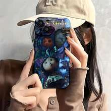 Funda para teléfono  Fantasy Art. Compatible con fundas ,  17,  16 Pro Max,  15 Pro Max,  13 y  12. Duradera, resistente a golpes y con estilo. Ideal para familiares, amigos, seres queridos, novios/novias y como regalo de Navidad y Año Nuevo. - Negro - Ver 1