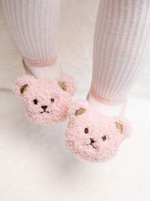 1 Pair Baby Infant Spring/Summer New Lace Trim Bear Boat Socks, Cute Bear Non-Slip Boat Socks, Soft Breathable Skin-Friendly - Multicolor - View 15