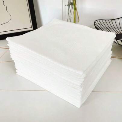 1/20/50/100pcs Disposable Face Towels, Soft & Absorbent Bathroom Essentials, Mini Beauty Salon Towels (White)